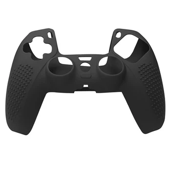 skirta PS5 žaidimų valdiklio silikoniniam apsauginiam dangteliui, skirtam PS5 neslystančios rankenos dangteliui (juoda)