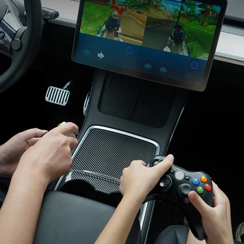 skirta Tesla Model 3 Y X S Belaidis žaidimų pultas Vairasvirtės rankena Automobilio kompiuteris TV Universalus 3 viename su vibracija