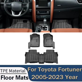 skirta Toyota FORTUNER 2005-2023 5 vietų automobilių grindų kilimėliai bet kokiu oru pėdų kilimėliai trinkelės vandeniui atsparus padėklas Kilimėlis Salono aksesuarai