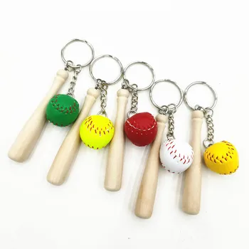 Softball Beisbolo raktų pakabukas 2CM Amerikos beisbolo automobilio raktų pakabuko priedai Amatai