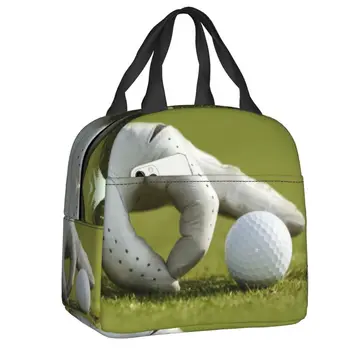 Sport Golf Lover Lunch Bag Women Golfer Daugkartinio naudojimo aušintuvas Termiškai izoliuota pietų dėžutė mokyklos daugiafunkciam maistui Bento Box