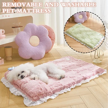 storas šiltas šunų lovos kilimėlis minkštas naminių gyvūnėlių miego pagalvėlės kilimėliai plaunami šunys kačių lova su nuimamomis pagalvėlėmis mažiems dideliems šunims