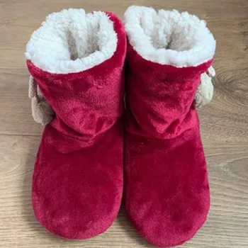 storos terminės kojinės Moterys Unisex Žiema Šiltas Namai Minkštas Sutirštintas Pliušinis miegas Anti Slip Nauja grindų šlepetė Kojinė Naujųjų metų dovanos