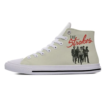 Strokes Indie Rock Band The Fashion Funny Cool Casual Cloth Shoes High Top Lightweight Breathable 3D Printed Vyriški moteriški sportbačiai