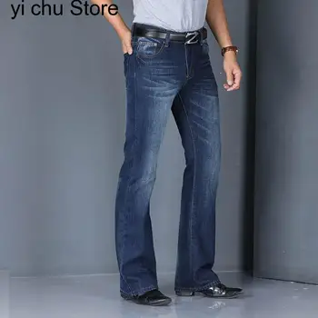 Style Big Horn džinsai Vyriškos kelnės su varpeliu Ilgos džinsinės kelnės Korėjietiško stiliaus laisvos plačios kojos Džinsinės kelnės Vyriški 
