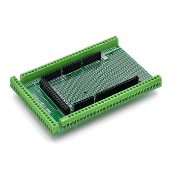 Suderinamas su MEGA2560 dvipusės PCB prototipo varžtų gnybtų bloko skydo plokštės rinkiniu, skirtu Arduino Mega 2560 / Mega2560 R3