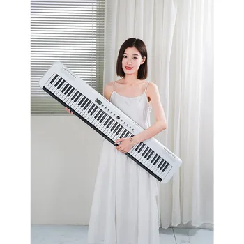 Sulankstomas nešiojamas skaitmeninis fortepijonas, daugiafunkcinė elektroninė klaviatūra, 88 klavišai, muzikos instrumentas pradedantiesiems, naujas