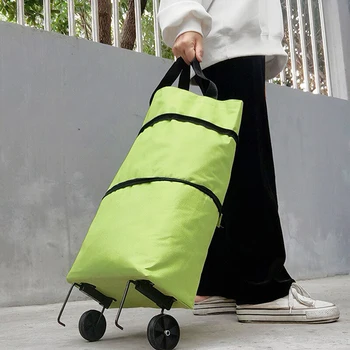 Sulankstomas pirkinių traukimo krepšys Vežimėlio krepšys su ratukais Sulankstomi pirkinių krepšiai Daugkartinio naudojimo bakalėjos krepšiai Maisto organizatorius Daržovių krepšys