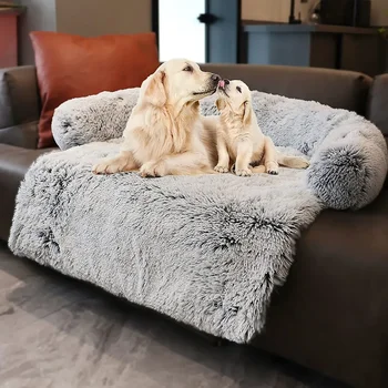 Super minkšta naminių gyvūnėlių šunų lova Spurga Pliušinės šunų lovos Kilimėliai dideliems šunims Šiltas apvalus veislynas Plaunama pagalvėlė Namų kilimėlis Miegamoji sofa-lova