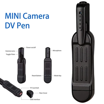 T189 mini kamera HD 1080P fotoaparatas nešiojamas kūno rašiklio fotoaparatas skaitmeninis mini DVR mažas vaizdo kameros fotoaparatas