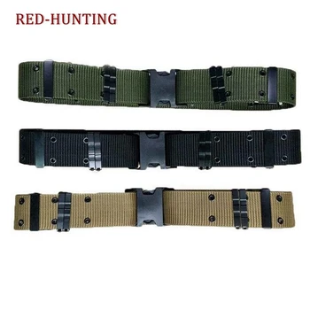 Tactical Heavy Duty Belt Metal Looplets Police Tactical Military Belt with Quick Release Plastic Buckle