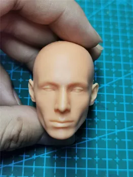 Tapybos pratimas Nedažytas 1/6 mastelio gražus plikas galvos skulptūros modelis 12 colių veiksmo figūrėlės lėlių kūnas