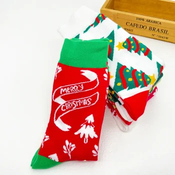 Tarpvalstybinės vyriškos ir moteriškos kojinės Europa ir Jungtinės Amerikos Valstijos Tendencijos Ruduo Žiema Kalėdos Medvilninės kojinės