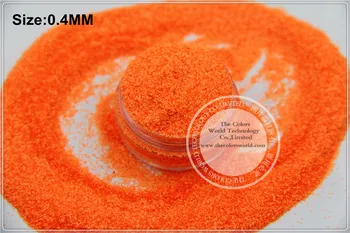 TCF506 Neoninės oranžinės raudonos spalvos 0,4 mm dydžio tirpikliams atsparūs blizgučiai nagams Meninis nagų lakas ar kita 