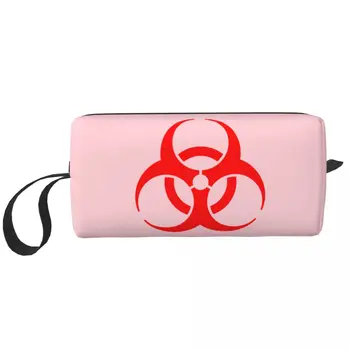 Travel Umbrellas Corporation Biohazard Logo Tualeto reikmenų krepšys Mielas makiažas Kosmetikos organizatorius Moterų grožio saugykla Dopp rinkinio dėžutė