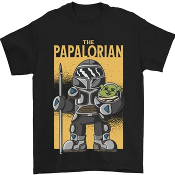 Tėvo diena Papalorian Funny Papa 100% medvilniniai marškinėliai