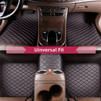 Universal Fit Flat Side 5PCS Car Front & Rear Floor Mat Liner for Mercedes-Benz E C ML GLA GLE GLK GL CLA CLS S R A B CLK SLK G