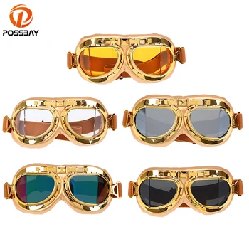 Universalūs motociklų apsauginiai akiniai Auksinio rėmo akiniai nuo saulės vyrams Atsparus dulkėms Slidinėjimas Sniego riedučiai Motokroso akiniai