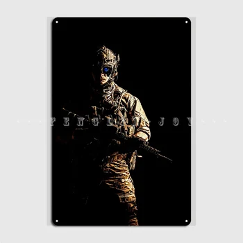 US Army Ranger Metalinis ženklas Kino teatras Svetainė Klubas Baro spausdinimas Sienų dekoro skardos ženklas