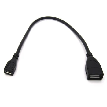 USB 2.0 Moteriškas į mikro USB keitiklis Duomenų perdavimo adapteris nešiojamam kompiuteriui