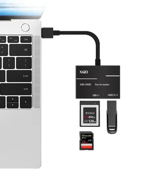 USB 3.0 XQD kortelių skaitytuvas SDHC SD kortelė USB disko atminties skaitytuvo perkėlimas 