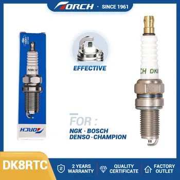 Uždegimo žvakė TORCH DK8RTC Pakeiskite žvakę Denso XU24EPR-U, skirtą DCPR8E DCPR8E-N, skirtą TOYOTA 90098-74051 0242135501 GM 96464000