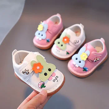 Vadinami batai mergaitė kūdikis minkštas padas kūdikio vaikščiojimo batai princesė vienišų batų mergaitė 0-2-3 metai Miela ir patogi