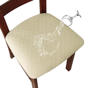 vandeniui atspari spandekso valgomojo minkšta pagalvėlė Tvirtas kėdės sėdynės užvalkalas nuimami užvalkalai su plaunama baldų apsauga