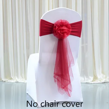 Viešbučio pokylių vestuvinės kėdės užvalkalas elastingas laisvai dekoruojamas kėdės atlošas gėlių peteliškės stiklo siūlų streameris Kėdės užvalkalas nepridedamas