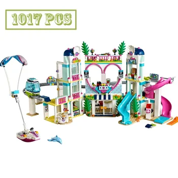 Visiškai nauji mergaičių statybiniai blokai Žaiskite atostogų namų statybinius blokus 100% suderinamas su 41347 žaislų dovana vaikams gimtadienio dovana