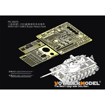 Voyager Model PE35876 Photo-Etched Set for WWII US T-29E3 Super Heavy Tank (skirta Takom 2064)