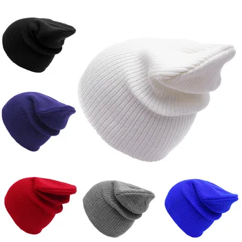 Winter Beanie Daily Hat Cuffed Warm Hat Unisex Knitted Cap Warm Beanies Cycling Ski Bonnets Hats for Women and Men 2022 New Hot