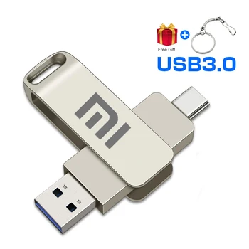 XIAOMI Original USB 3.0 Pendrive 2TB High-speed Pen Drive 4TB Metal Cle USB Flash Drive 512GB 256GB Nešiojamas SSD Memoria Type-C