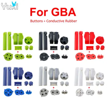 YuXi GBA pakaitinėms klaviatūroms L R A B mygtukas D-Pad maitinimas ON OFF mygtukai Laidus guminis padas Gameboy Advance