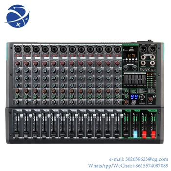 yyhc Depusheng PA12 Profesionali garso plokštės maišymo konsolė, įmontuota 99 Reverb Effect 12 kanalų DJ maišytuvo garsas