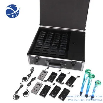 YYHC One Set Portable Whisper Audio Wireless Tour Guide System In Travel YT200 (2 tramitteriai & 30 imtuvų)