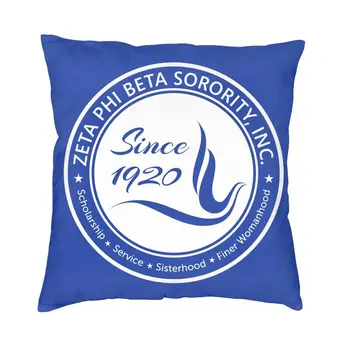 Zeta Phi Beta pagalvėlės užvalkalas Dviejų šonų spauda Mesti pagalvės užvalkalas sofai Šaunus pagalvės užvalkalas Namų dekoratyvinis