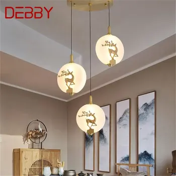 · DEBBY Naujas pakabinamas šviestuvas Modernūs prabangūs žalvariniai šviestuvai LED Dekoratyviniai namų laiptai Valgomasis