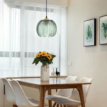 šiaurietiškas stiklas Modernus pakabinamas šviestuvas valgomajam Virtuvė Salos naktinis namų dekoras Pakabinami lubų šviestuvai