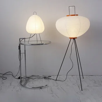 šiaurietiško stiliaus grindų lempa rankų darbo ryžių popieriaus stalas šviesus miegamasis svetainė studija lampadaire de salonas Stehlampe Wohnzimmer