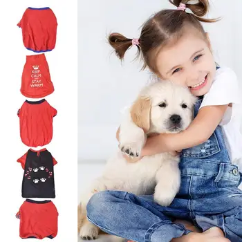 Šunų marškinėliai Reguliuojami naminių gyvūnėlių atspausdinti vasaros drabužiai Lengvai dėvimi šunys Džemperis Augintiniai Kvėpuojantys šunys Liemenė Marškiniai šunims Augintiniai