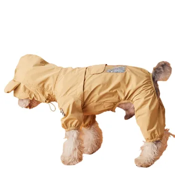 Šunų neperšlampami drabužiai Pomeranijos pudelis Bichon Frise Šnauceris Mopsas Šuo Lietpaltis Prancūzų buldogo kostiumas Kombinezonas Naminių gyvūnėlių apranga