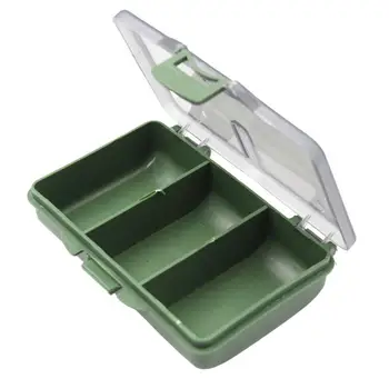 Žvejybos masalo dėžutė Žvejybos reikmenų dėklas Mini reikmenų dėžutė su skirstytuvais Karpių žvejybos įrankių dėžės su skaidriu dangteliu
