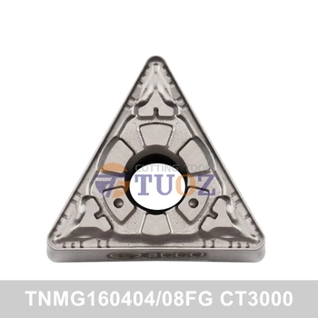 100% originalus TNMG160404FG CT3000 TNMG160408FG metalo keramikos įdėklas TNMG 160404 160408 -FG CNC tekinimo staklės tekinimo įrankiai