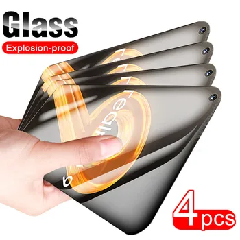4Pcs Glass For Realme 9 4G Realm Realmi 9 realme9 6.4 colių apsauginė grūdinto stiklo ekrano apsaugos plėvelė Full Cover RMX3521