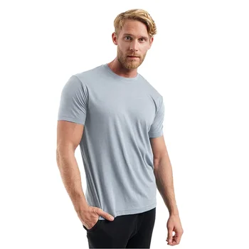 B600 Superfine Merino vilnos marškinėliai Vyriški bazinio sluoksnio marškinėliai Wicking Kvėpuojantys Greitai džiūstantys Anti-Odor No-niežulys JAV dydis