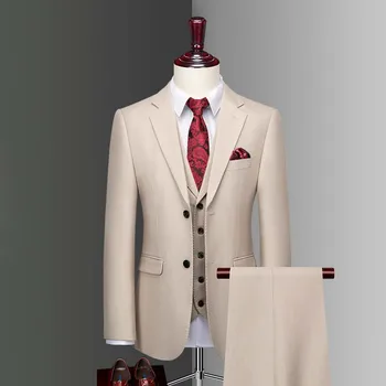 Custom Made Groom Wedding Dress Blazer Pants Business High-Class Classic Dress Kelnės SA08-80599