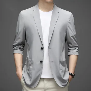 Z510-Men's autumn new loose small suit Korean version of the trend of British style leisure west jacket